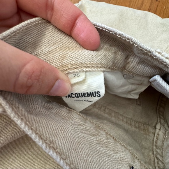 Jacquemus Le De Nimes Off White Pants BNWT 26 - Picture 12 of 12